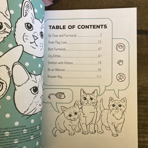 Kitten Lady's Cativity Book inside view