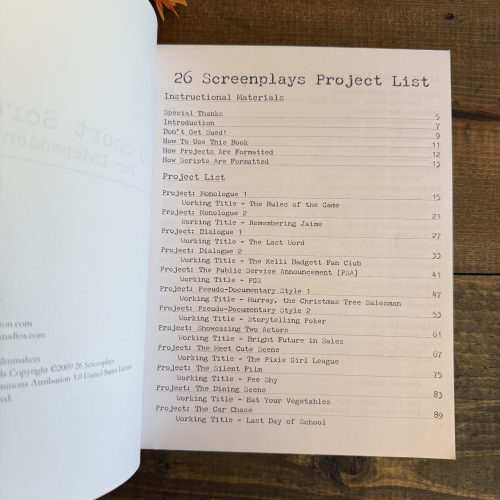 26 Short Screenplays for Independent Filmmakers