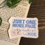 Just One More Book